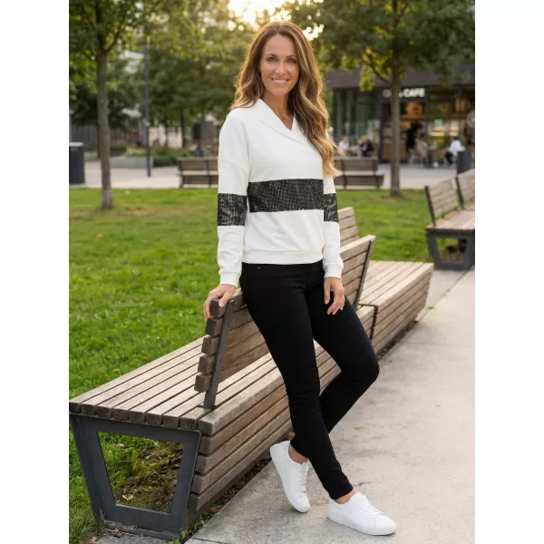  Damen-Sweatshirt KIXMI RANDY WEIß 