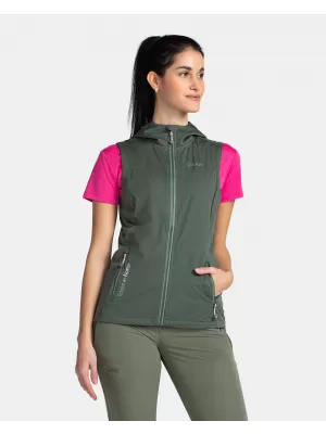 Softshellweste für Damen KILPI MONILEA-W TL0111KI DUNKELGRÜN