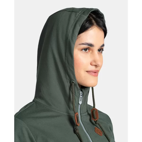  Damen-Sweatshirt KILPI TARALI-W TL0212KI DUNKELGRÜN 