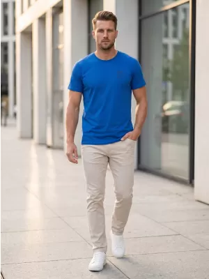 Herren-T-Shirt SAM 73 DIEGO MT 827 LEUCHTEND BLAU