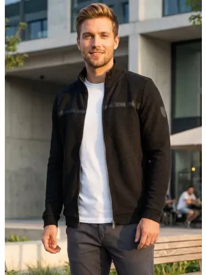 Herren-Sweatshirt KIXMI REUBEN SCHWARZ
