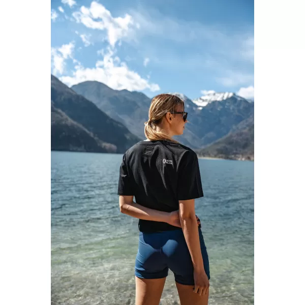  Crop-Top für Damen NORDBLANC CROPTOP NBSLT7819 SCHWARZ 