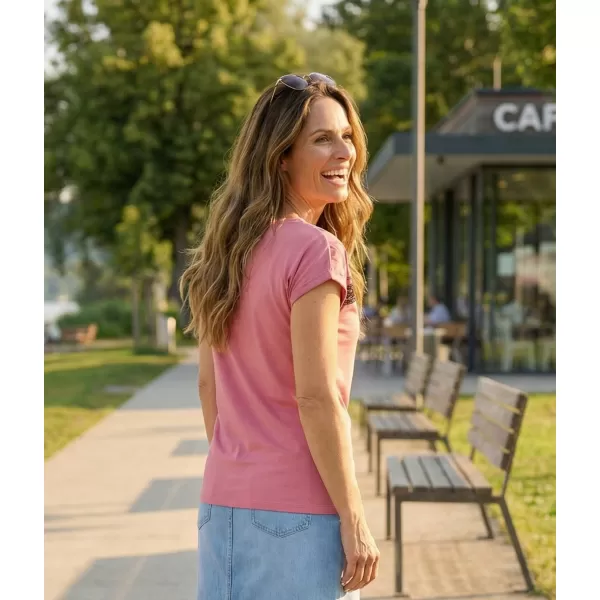  Damen-T-Shirt KIXMI ROSELLA DUNKELPINK 