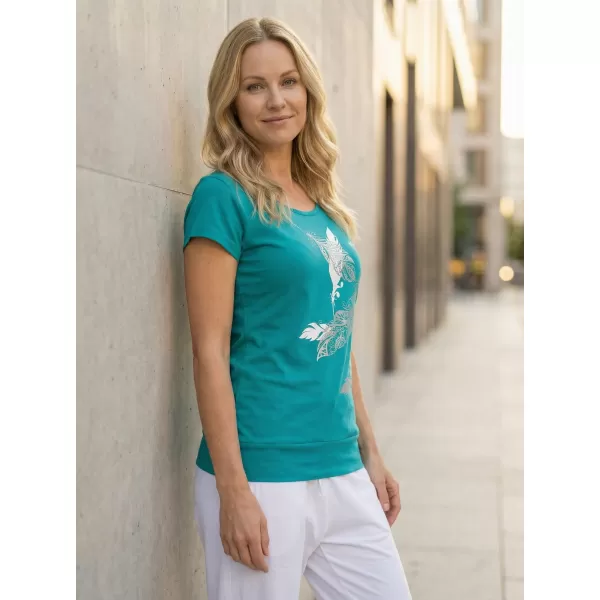  Damen-T-Shirt ALTISPORT ALW178120 DUNKLES TÜRKIS 