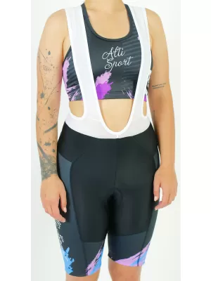 Premium-Radshorts für Damen ALTISPORT SWE/ALW01S14 LILA-BLAU