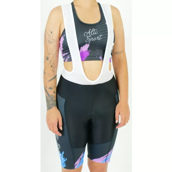  Premium-Radshorts für Damen ALTISPORT SWE/ALW01S14 LILA-BLAU 
