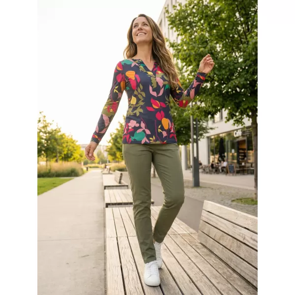  Damen-T-Shirt KIXMI ROWENA DUNKELBLAU 