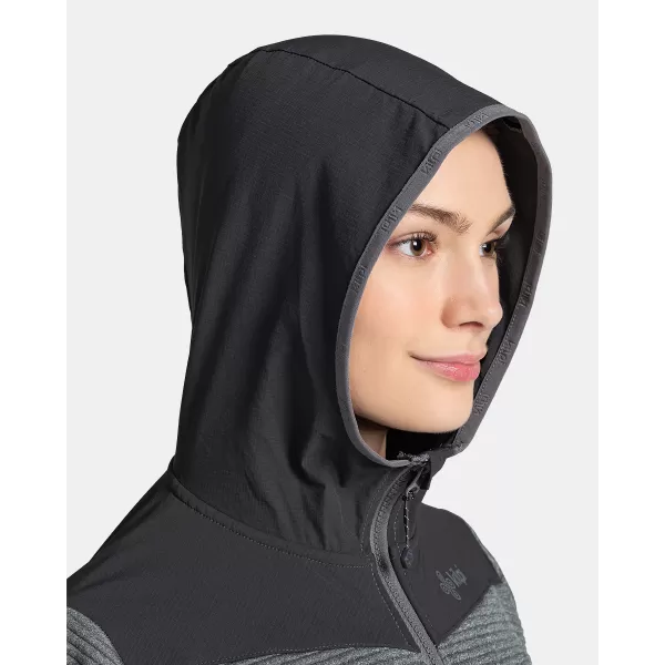  Fleece-Sweatshirt für Damen KILPI TANALI-W TL0202KI DUNKELGRAU 