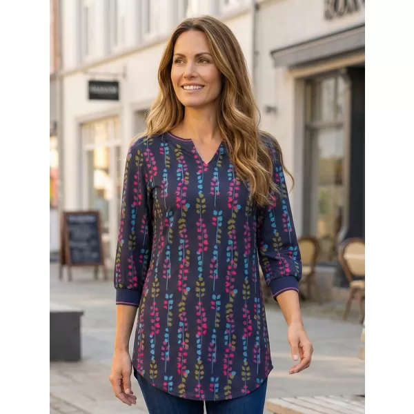  Damen-T-Shirt KIXMI ROSALIA DUNKELBLAU 
