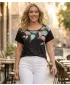Damen-T-Shirt ALTISPORT BAILA SCHWARZ