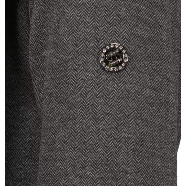  Langes Damen-Sweatshirt KIXMI ROSAMUNDA DUNKELGRAU MELIERT 