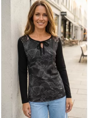 Damen-T-Shirt ALTISPORT BELINDA SCHWARZ