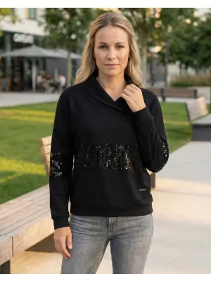 Damen-Sweatshirt KIXMI RANDY SCHWARZ