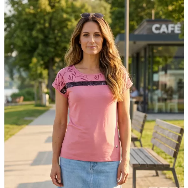  Damen-T-Shirt KIXMI ROSELLA DUNKELPINK 