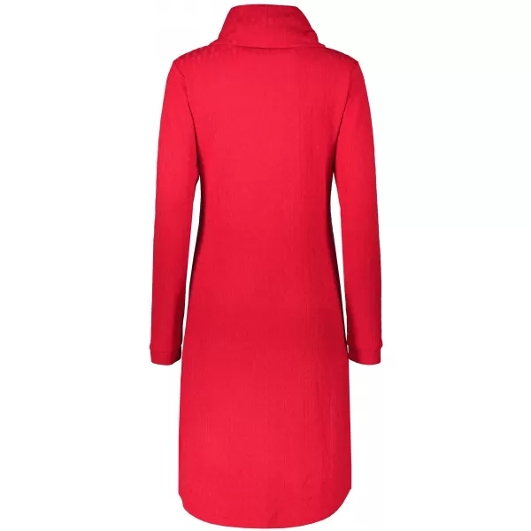  Sweatshirt-Kleid für Damen KIXMI RIVA ROT 