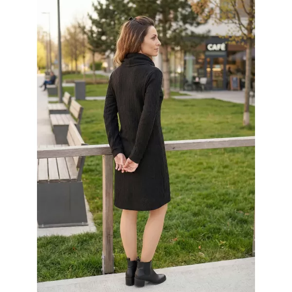  Sweatshirt-Kleid für Damen KIXMI RIVA SCHWARZ 