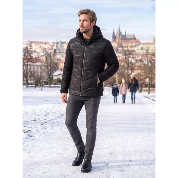  Herren-Winterjacke KIXMI RIPLEY SCHWARZ 