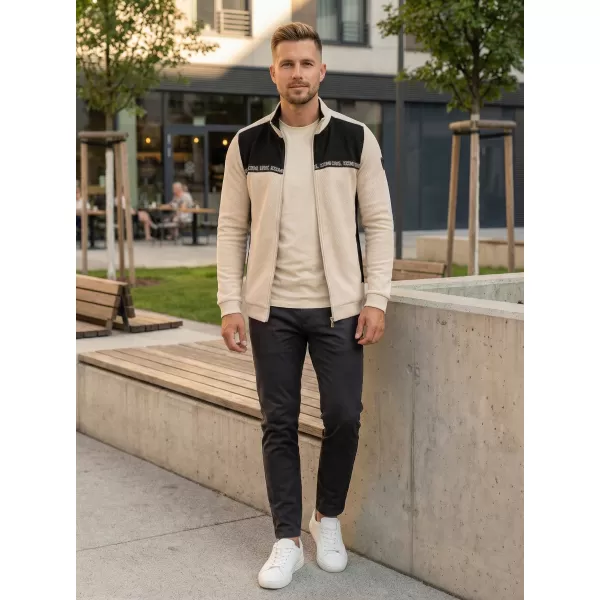  Herren-Sweatshirt KIXMI REUBEN HELL BEIGE 