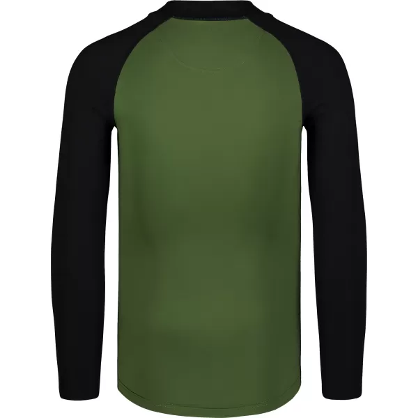  Herren t -Shirt mit UV -Schutz NORDBLANC SURFER NBSMF7867 GRÜN/SCHWARZ 
