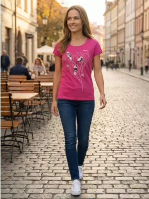 Dámské triko ALTISPORT CARRYOVER ALW182122 FUCHSIOVÁ