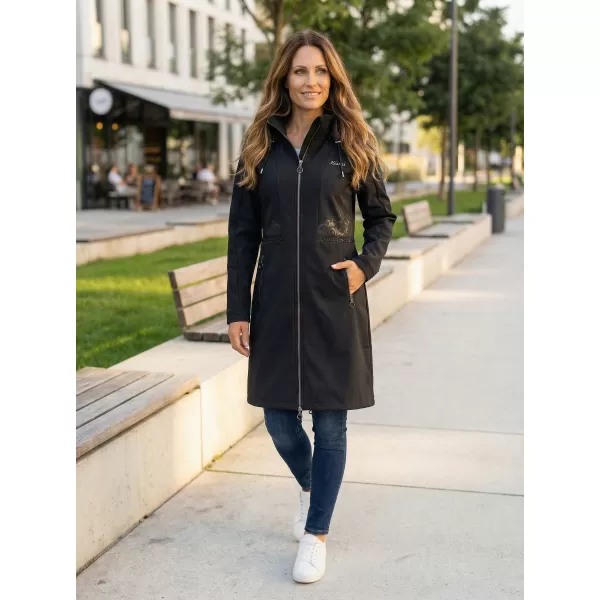  Softshell-Mantel für Damen KIXMI RITA SCHWARZ 