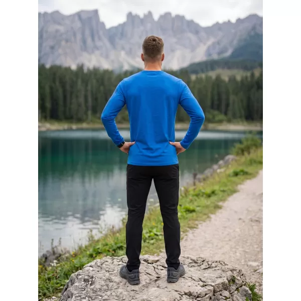  Herren-T-Shirt mit langen Ärmeln SAM 73 REGULUS MT 830 LEUCHTEND BLAU 