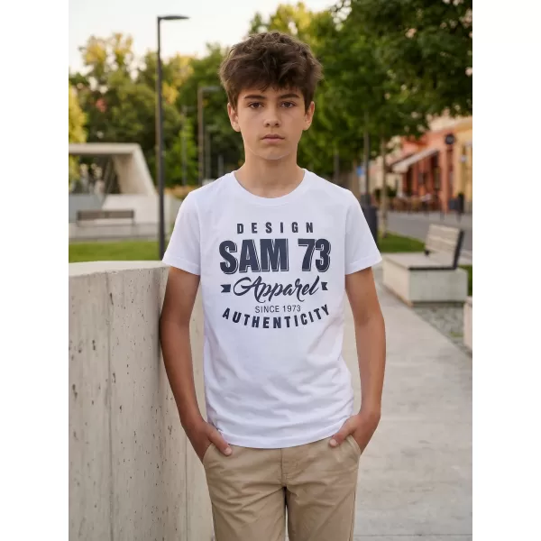  T-Shirt für Jungen SAM 73 JANSON KT 504 WEIß 