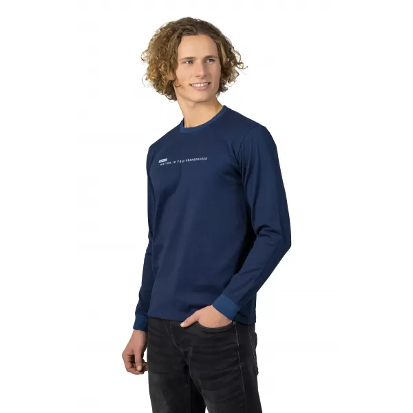  Herren-T-Shirt mit langen Ärmeln HANNAH KIRK PATRIOTBLAU 