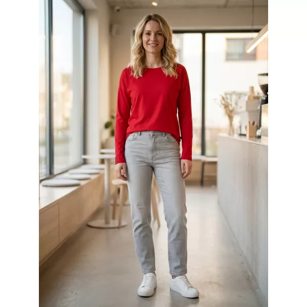  Damen-T-Shirt mit langen Ärmeln SAM 73 PATTY WT 895 ROT 
