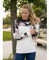 Premium-Sweatshirt für Damen ALTISPORT VOJ/ALW008MI01 WEIß