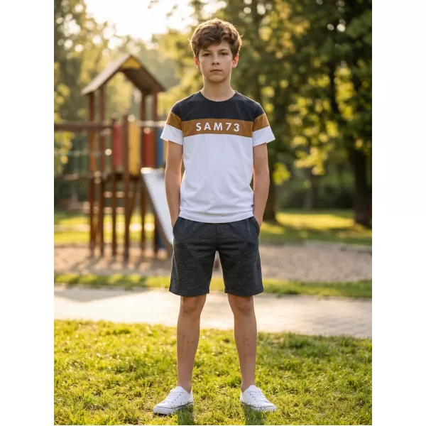  T-Shirt für Jungen SAM 73 KALLAN KT 503 WEIß 