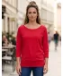Damen-T-Shirt mit 3/4-Ärmeln SAM 73 SELMA WT 896 DUNKELROSA