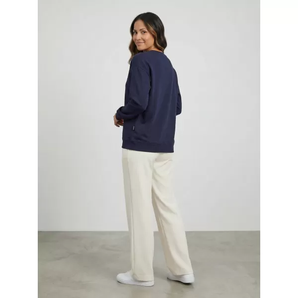 Damen-T-Shirt mit langen Ärmeln SAM 73 SHARMA WT 892 DUNKELBLAU 