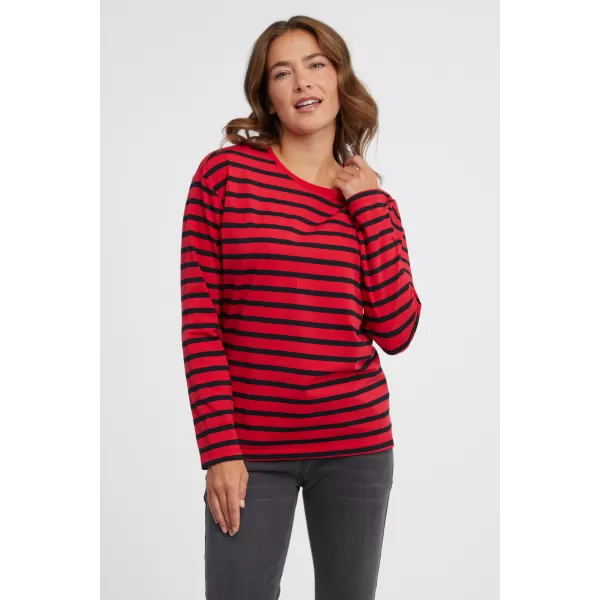  Damen-T-Shirt mit langen Ärmeln SAM 73 PRUDENCE WT 893 ROT 