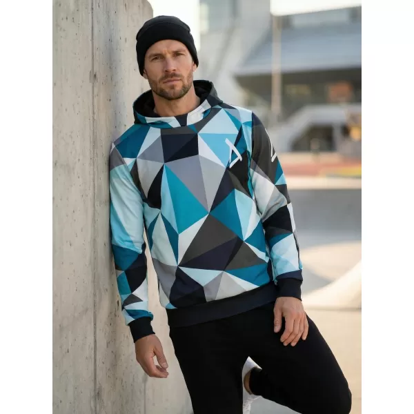  Premium-Sweatshirt für Herren ALTISPORT VOJ/ALM007MI01 BLAU GRAU 