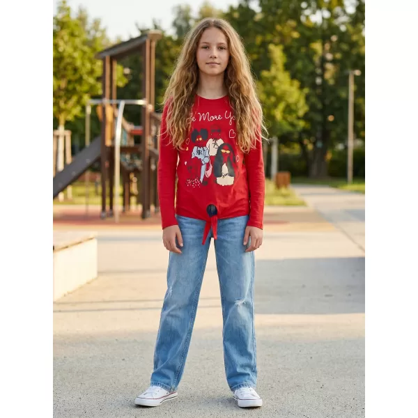  Mädchen-T-Shirt mit langen Ärmeln SAM 73 VADANIA KT 505 ROT 