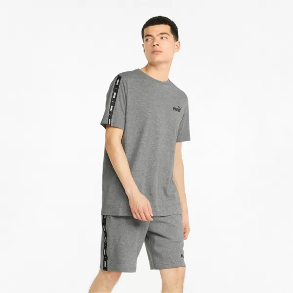  Herren-T-Shirt PUMA ESS+ TAPE TEE 847382-03 GRAU 