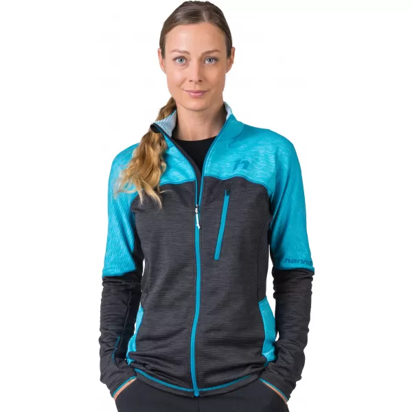  Damen-Sweatshirt HANNAH MEDA KLARWASSER/ANTHRAZITMEL 