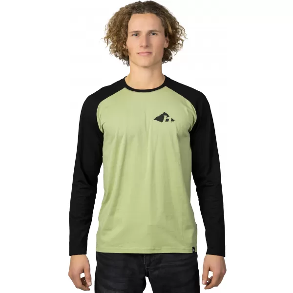  Herren-T-Shirt mit langen Ärmeln HANNAH HANES MOOSSTEIN/ANTHRAZIT 