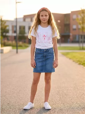 Mädchen-T-Shirt SAM 73 IELENIA KT 506 WEIß