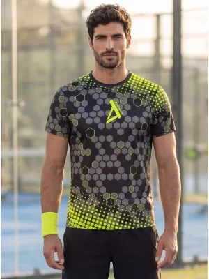 Hochwertiges Funktions-T-Shirt für Herren ALTISPORT VOJ/ALM005TR01 SCHWARZ UND GELB
