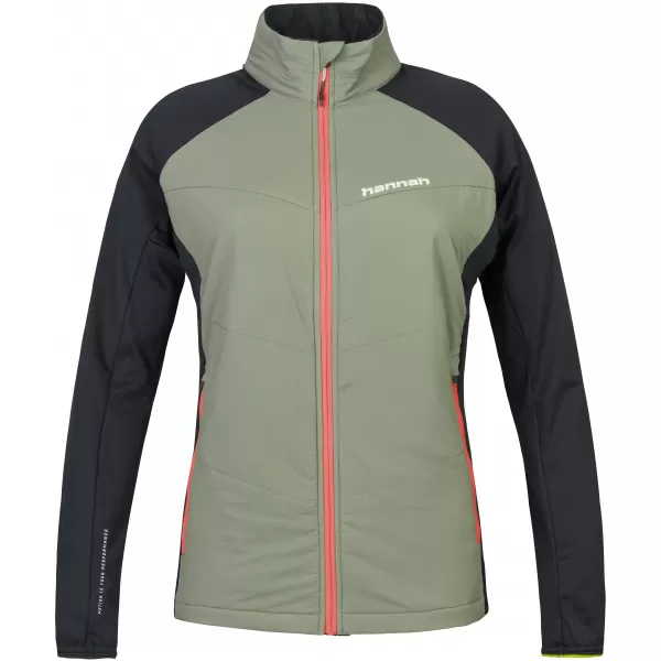  Damen-Sweatshirt HANNAH MAKANA GEBRANNTES OLIV/ANTHRAZIT 