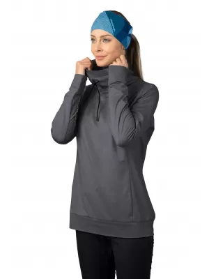 Damen-Sweatshirt HANNAH TAURA ASPHALT MEL
