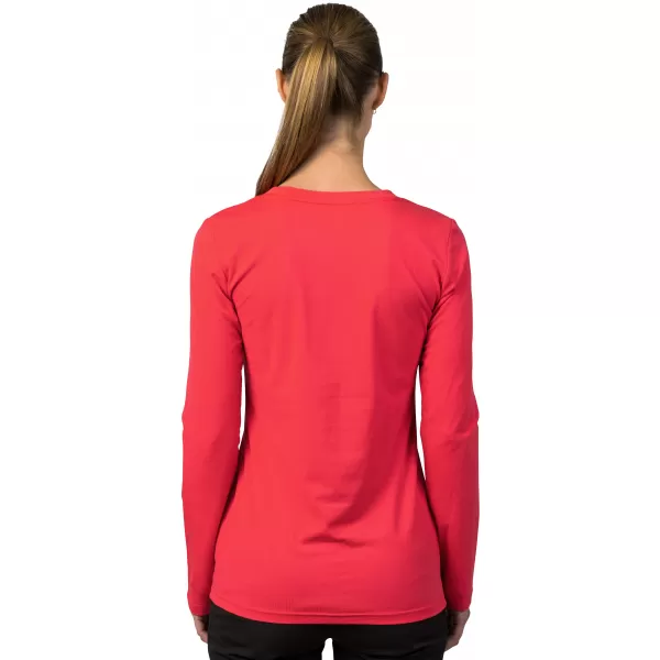  Damen-T-Shirt mit langen Ärmeln HANNAH ELARA HIBISKUS 