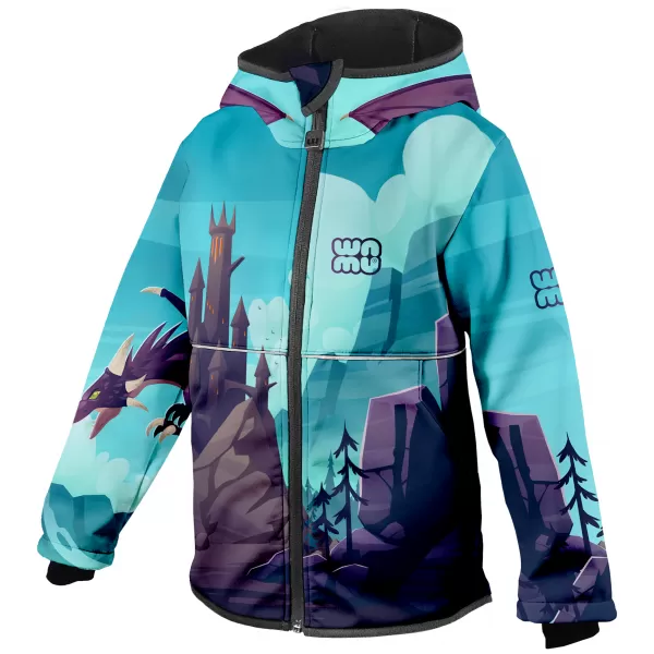  Baby Softshell Jacke WAMU DRAGON FANTASY BLAU 