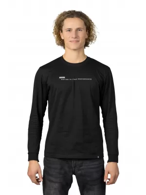 Herren-T-Shirt mit langen Ärmeln HANNAH KIRK ANTHRAZIT