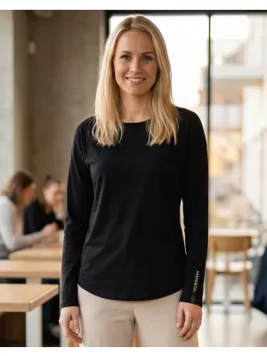 Damen-T-Shirt mit langen Ärmeln SAM 73 PATTY WT 895 SCHWARZ