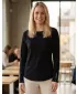 Damen-T-Shirt mit langen Ärmeln SAM 73 PATTY WT 895 SCHWARZ