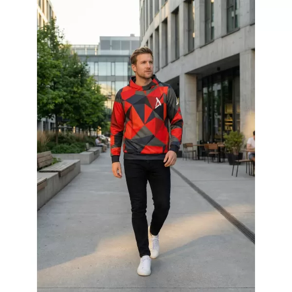  Premium-Sweatshirt für Herren ALTISPORT VOJ/ALM007MI01 ROT 