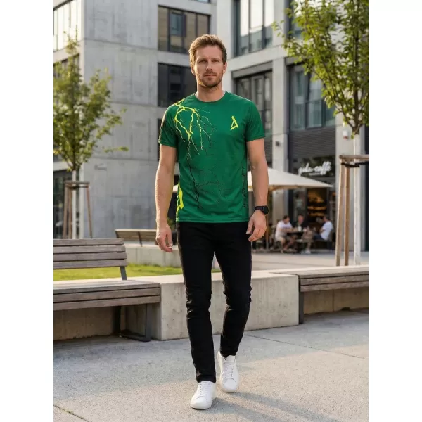  Premium-T-Shirt für Herren ALTISPORT VOJ/ALM004TR01 FLASCHENGRÜN 